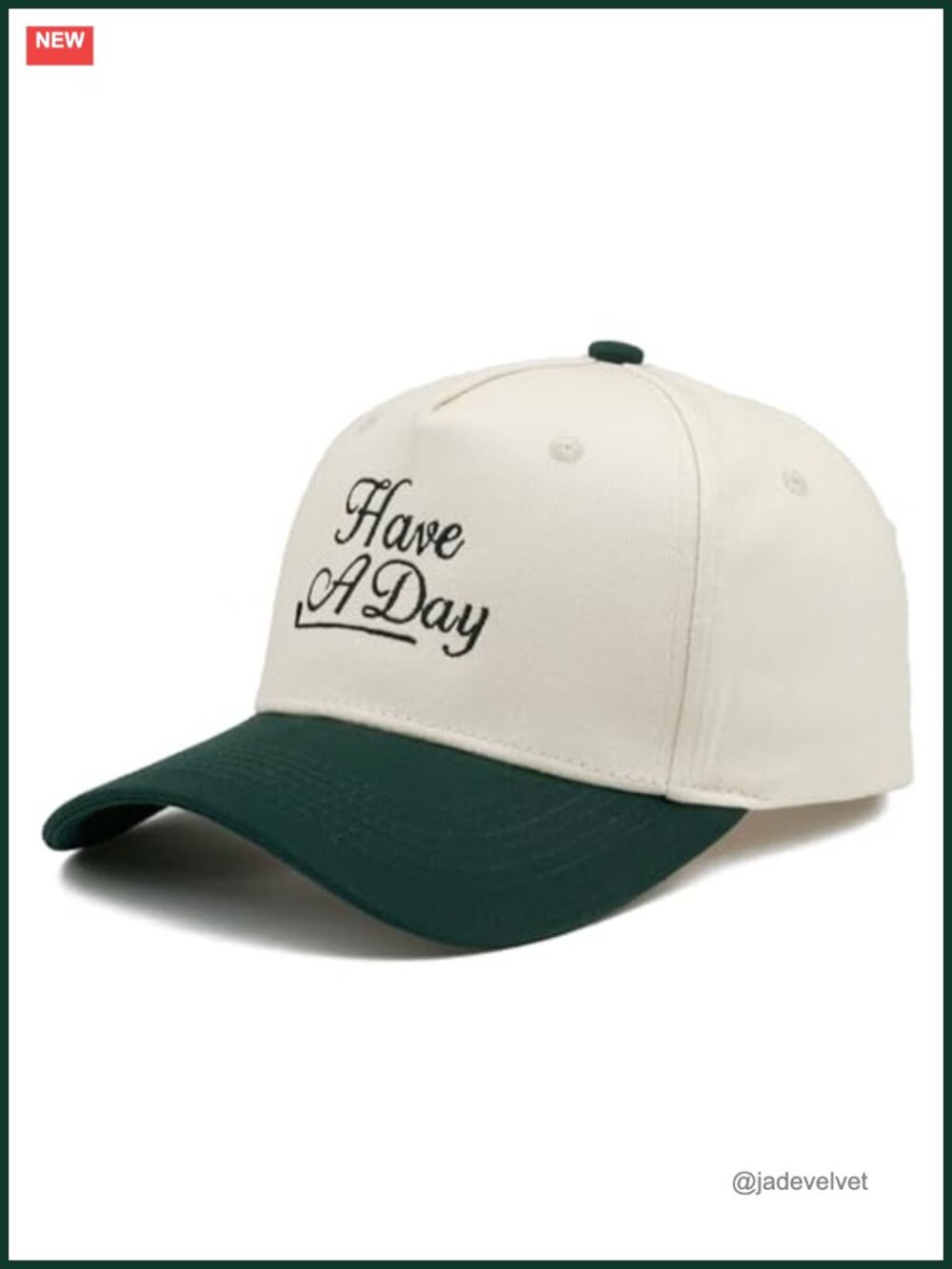 Cotton Baseball Cap with Embroidered Phrase Adjustable Unisex Hat - Picture 5 of 6